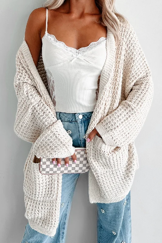 Blessing In Disguise Oversized Cardigan (Beige)