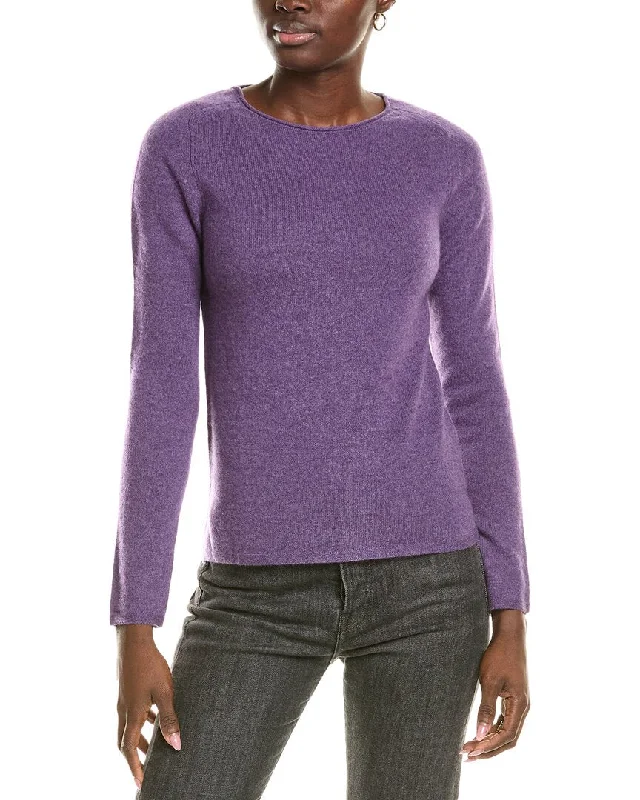 sofiacashmere Relaxed Crewneck Cashmere Sweater