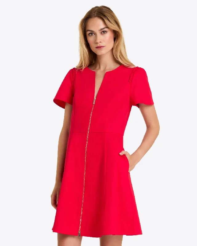 Mae Love Circle Dress in Red